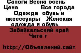 Сапоги Весна осень  › Цена ­ 1 700 - Все города Одежда, обувь и аксессуары » Женская одежда и обувь   . Забайкальский край,Чита г.